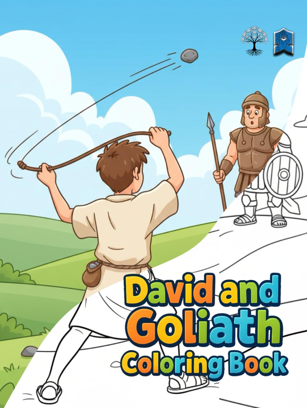 David and Goliath Coloring Book: Bible Story Coloring Book for Kids (Bible Stories Coloring Series)