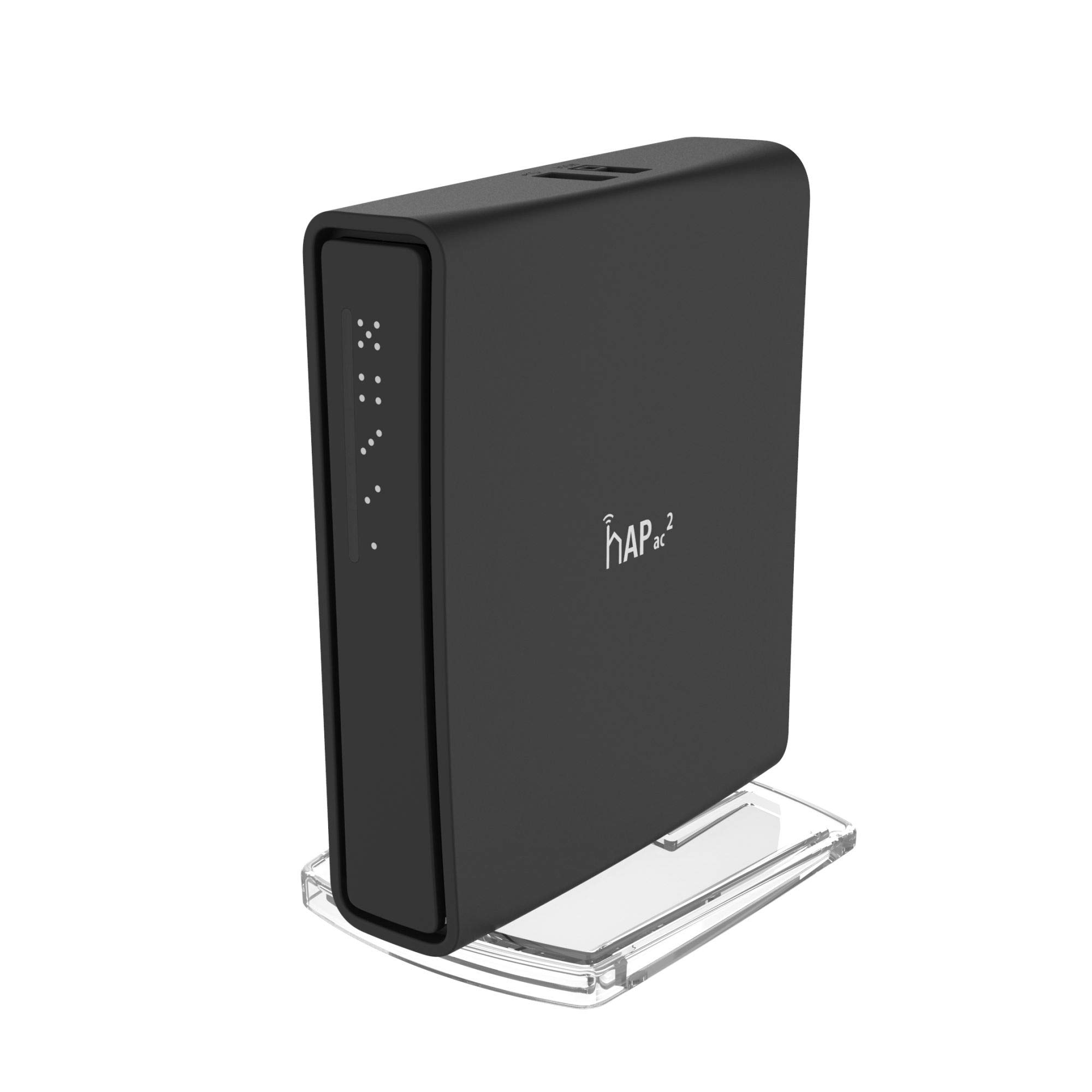 Micro RBD52G-5HACD2HND-TC Points d'accès sans fil pour HAP AC2 (100, 96, -94, -80, -78, -70, USB Type A, 2,5 DBI, 12-30V, 15 W, Table ), noir