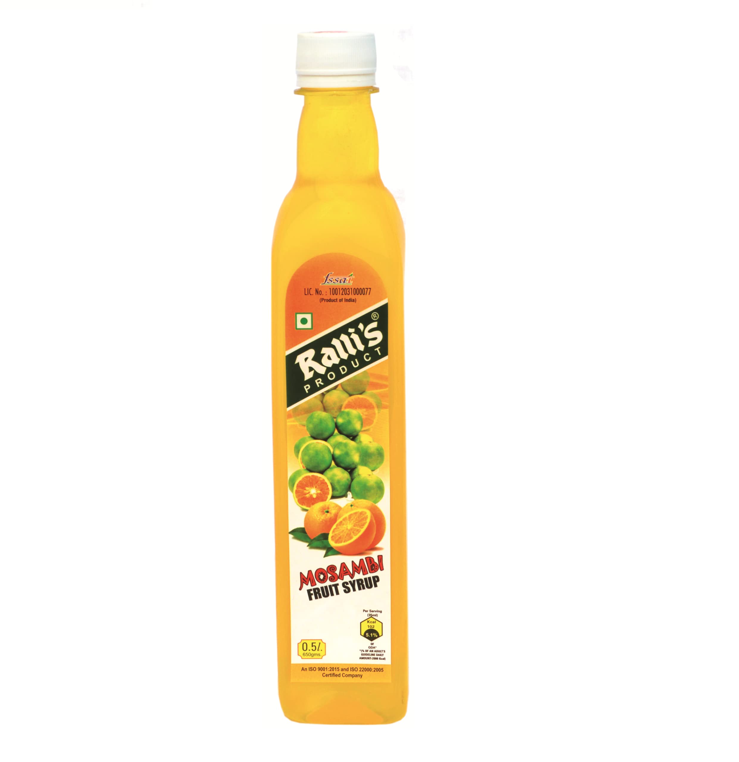 RALLIS MOSAMBI SYRUP 500ML / SWEET LIME SYRUP