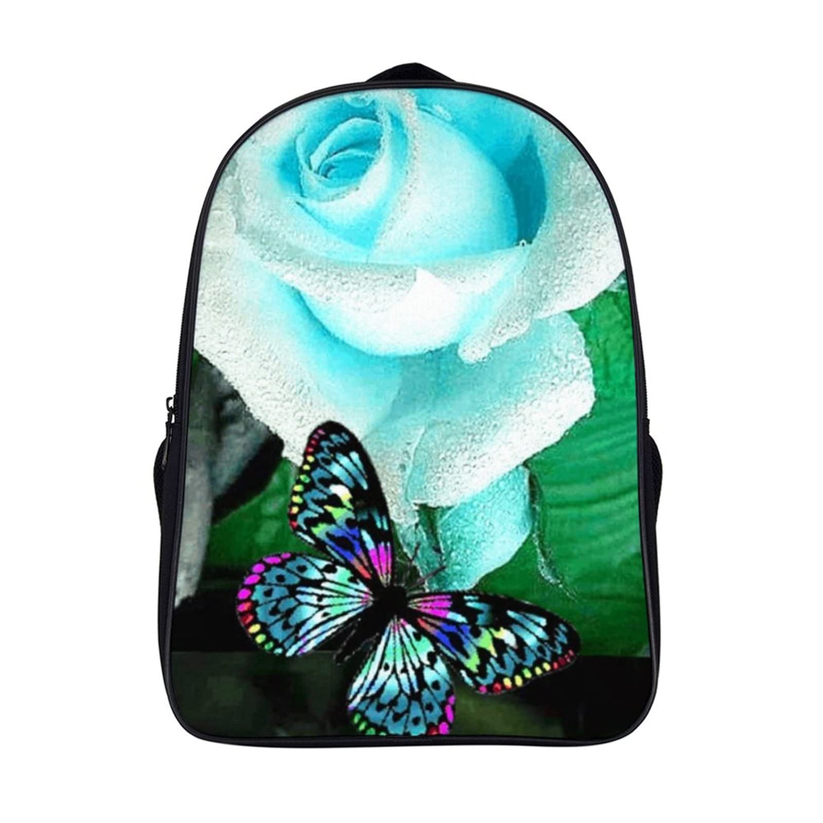 Mochila escolar mariposa con gran compartimento de 40cm resistente 7