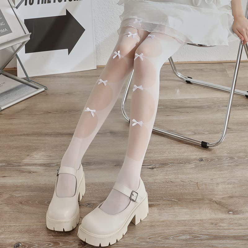 Image of Sahabowi Women's Sheer Tights, High Waist Pantyhose, Vintage Control Top Stockings,Shaping Pantyhose Slimming Butt Lifting