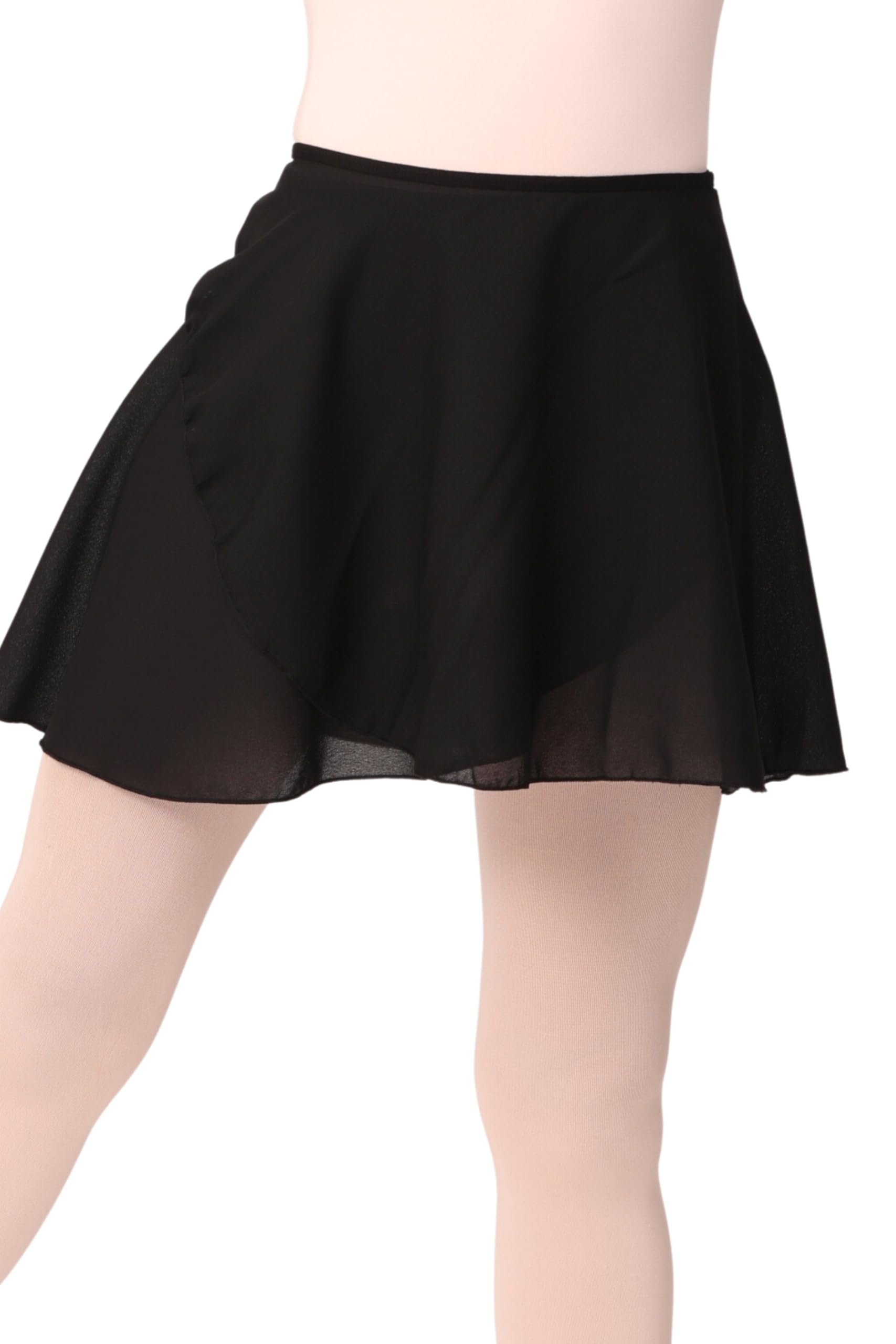 IKAANYA Girls Classic Ballet Wrap Around Skirt for Dance, Classwear or Performance wear-picture-21