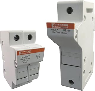 Mersen US22 UltraSafe Fuseholder with Microswitch and Indicator, 3 Pole, for 750VAC/VDC, 200kA, 125 Ampere 22mm x 58mm Fuse