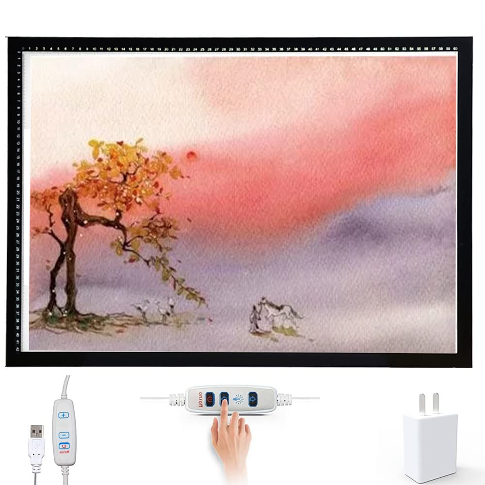 Amazon.co.jp: A2トレース台10段/無段階調光ライトボックス LED ライト 