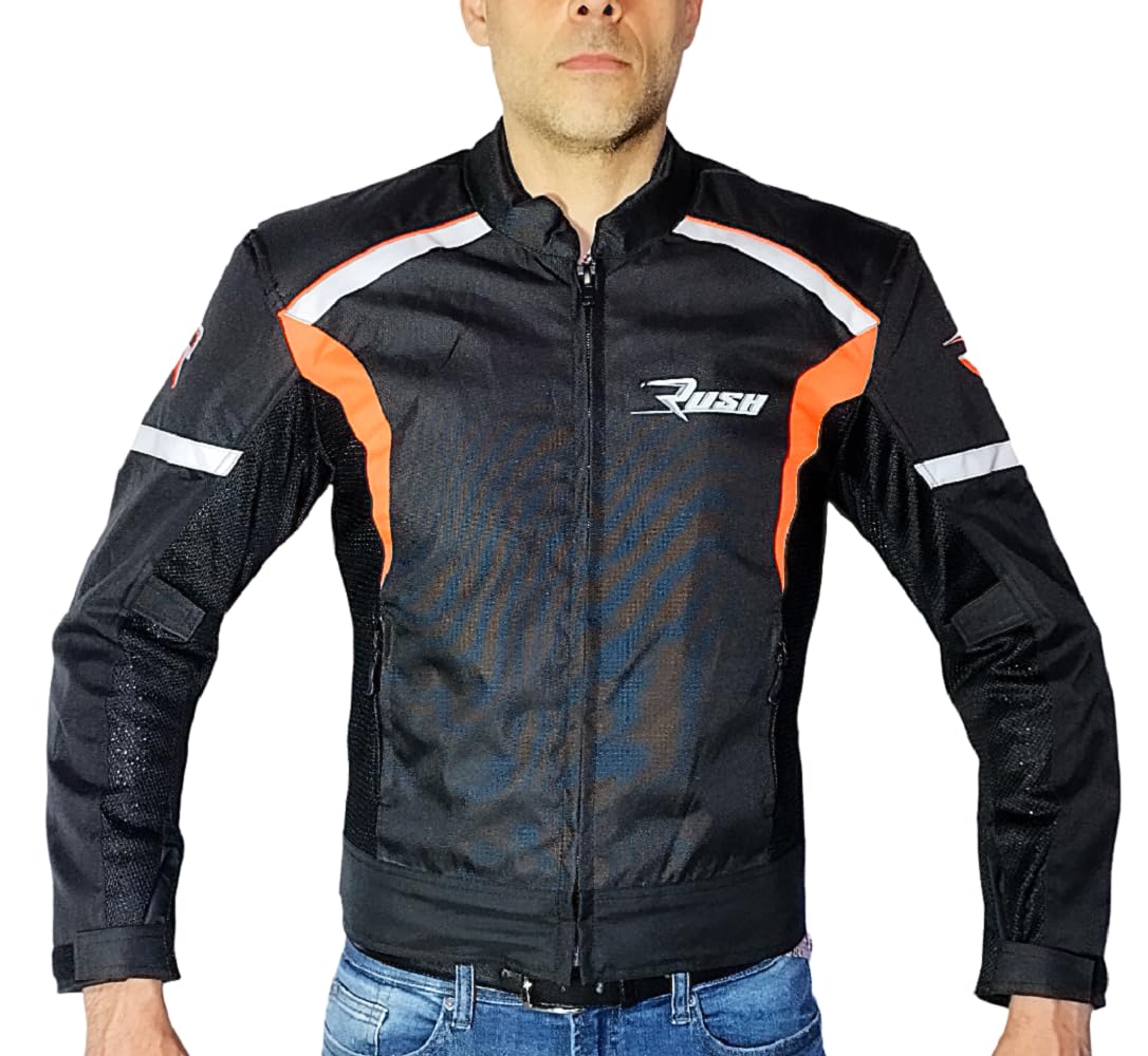 WinNet Giacca Giubbotto da Moto leggeroprimaverile autunnale Traforato traspirante Ventilato per l'Estate con Protezioni estivo