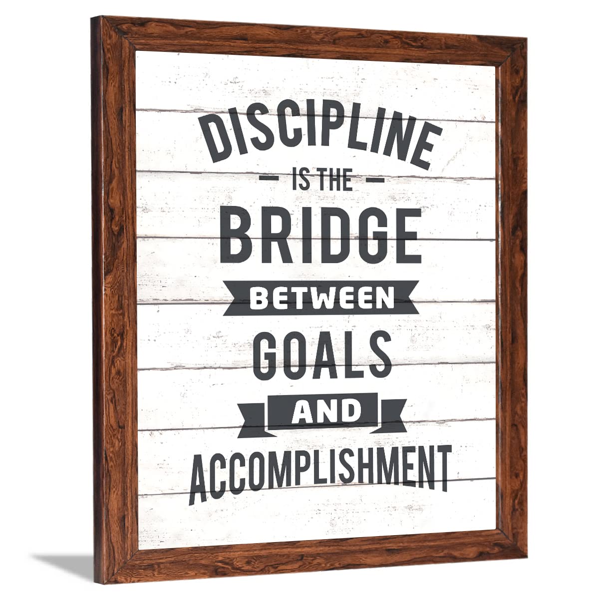 Chaka Chaundh - Discipline Quote Wall Frame - Discipline wall framed poster - Motivational Quotes frames for Office, Home, Student -(11 X 14 Inches)