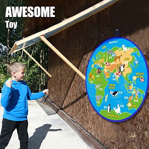 Bootaa 2 Pack 29" Large Dart Board For Kids, Kids Dart Board 20 Sticky Balls, Indoor/Outdoor Fun Party Favors, Boys Girls Toys, Birthday Toy Gifts For 3 4 5 6 7 8 9 10 11 12 Year Old Boys Girls Kids #TOP3