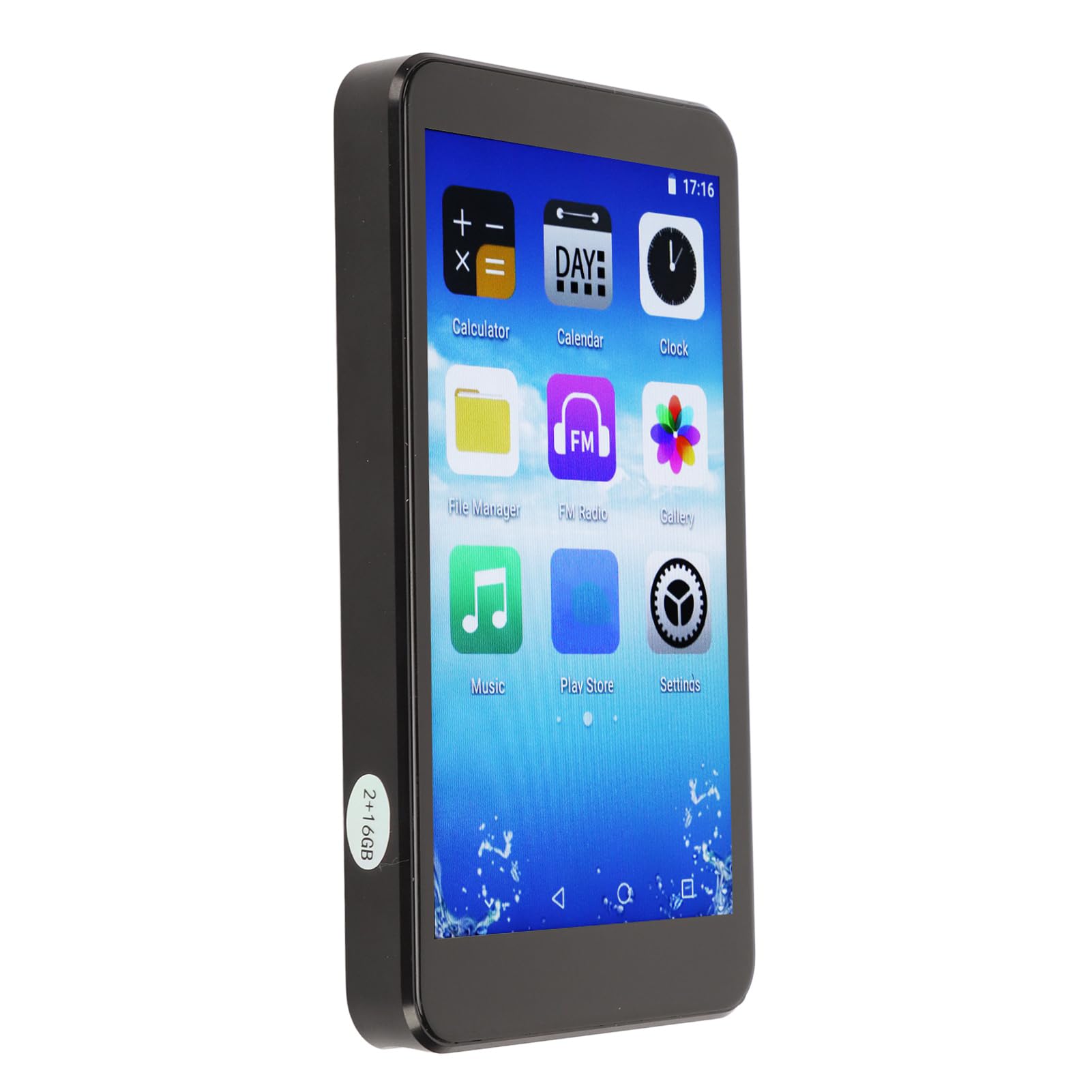 Przenośny odtwarzacz MP4 WiFi, AI inteligentna redukcja szumów HD MP4, Ligent 5.0 HiFi Player MP3 i cyfrowy odtwarzacz multimedialny, sterowanie głosem, ekran dotykowy z nagrywarką do nauki (angielski