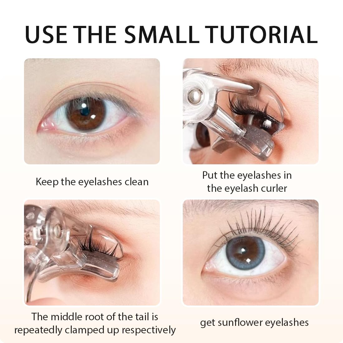 2 Piezas Rizador de pestañas profesional para mujer sin pellizcos ni tirones de larga duración que se adapta a todas las formas de ojos maquillaje