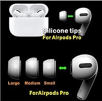 Vista 2 de Zotech Replacement 3 Pairs Silicone Ear Tips for Apple Airpods Pro 1st & 2nd Gen (S/M/L)