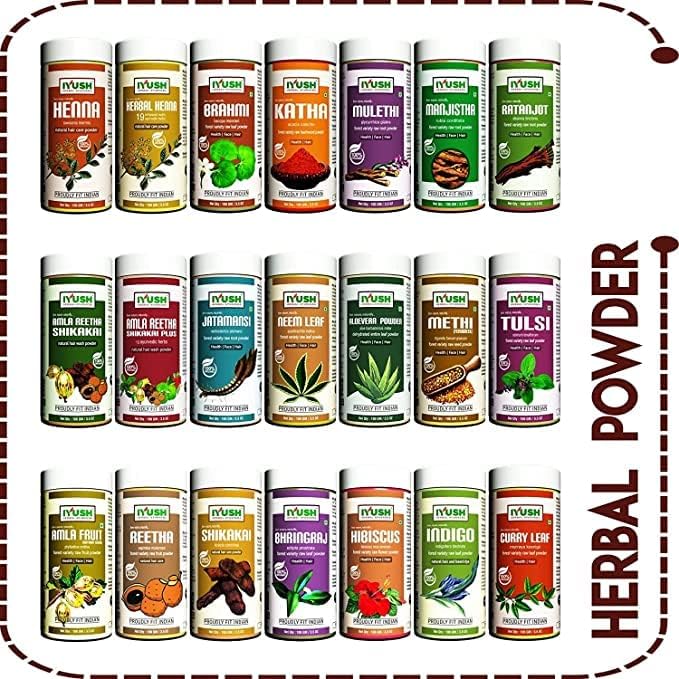 Miniatura 4 de AZAZ Herbal Ayurveda Organic Katha Powder para el color del cabello, Katha Powder para cabello marrón, Katha Powder para el crecimiento del cabello,