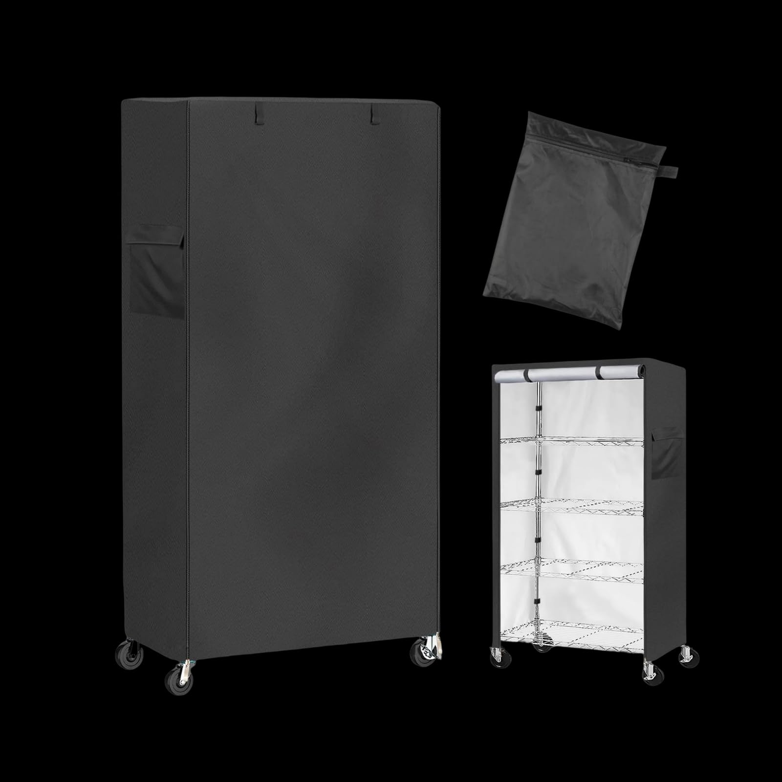 Generic Aufbewahrung, Aufbewahrungsdraht, Staubdicht, Hält Regal Sauber, Oxford, Outdoor Regalschutz für , 122cmx51cmx183cm