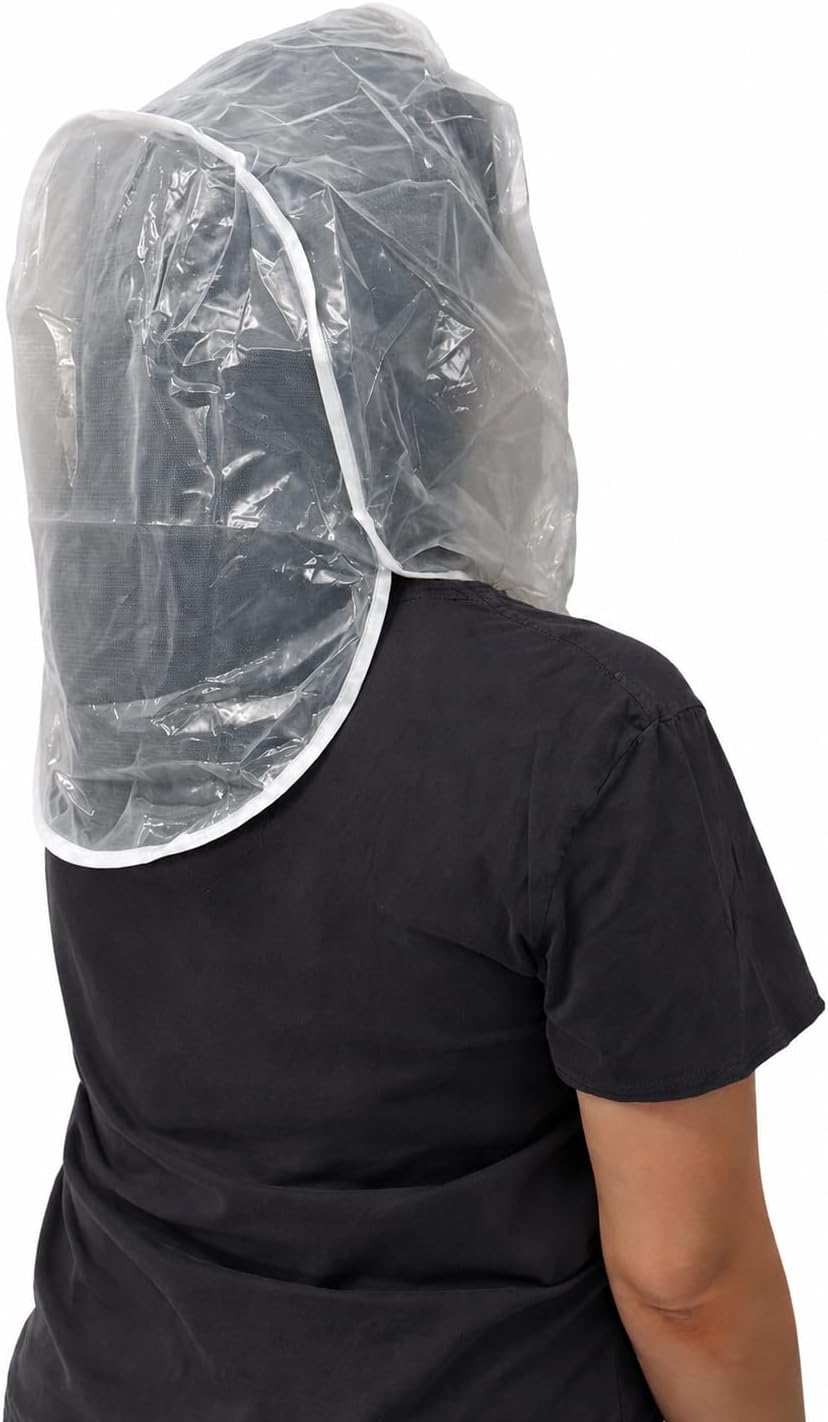 Diane Full Coverage Rain Hood for Hair and Neck Protection Clear