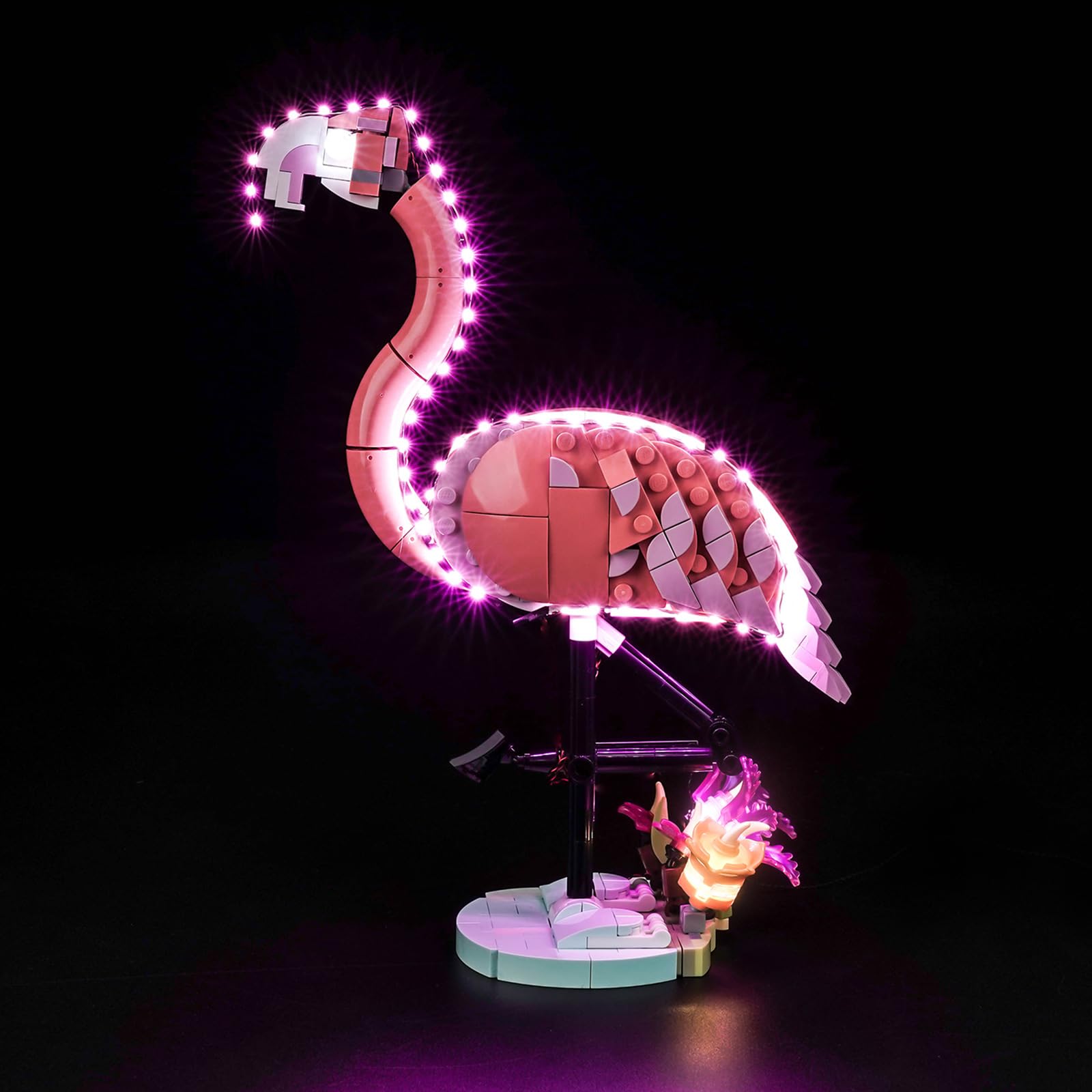 BrickBling LED Light Only, Compatible with Lego Creator 3 in 1 Wild Animals: Pink Flamingo 31170-Not Come with Model