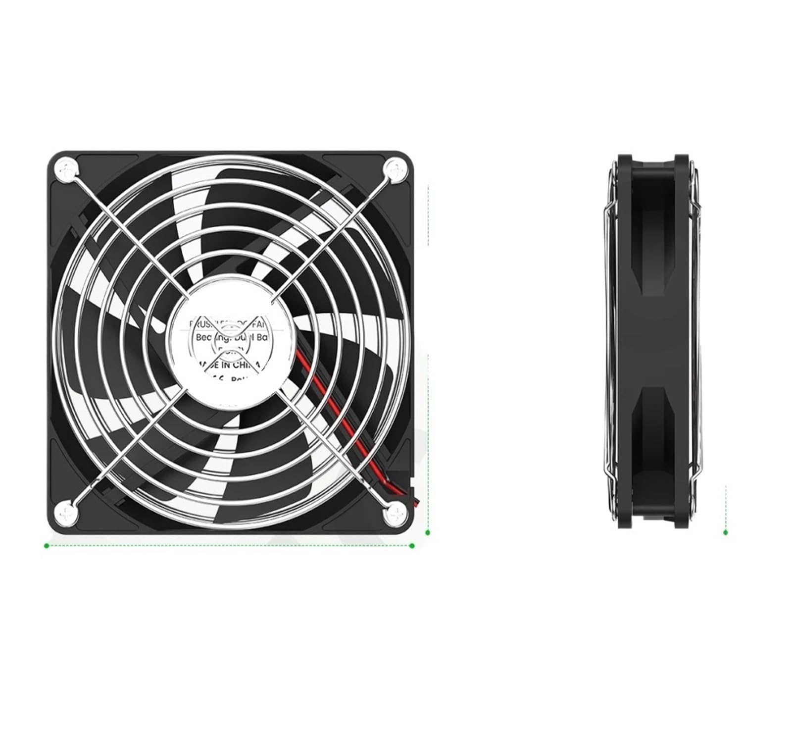 JJKKOZVQF 1pcs 120mm 3000RPM Fan Cooling With Controller 12cm 12V 220V(5 Fans Hydraulic)