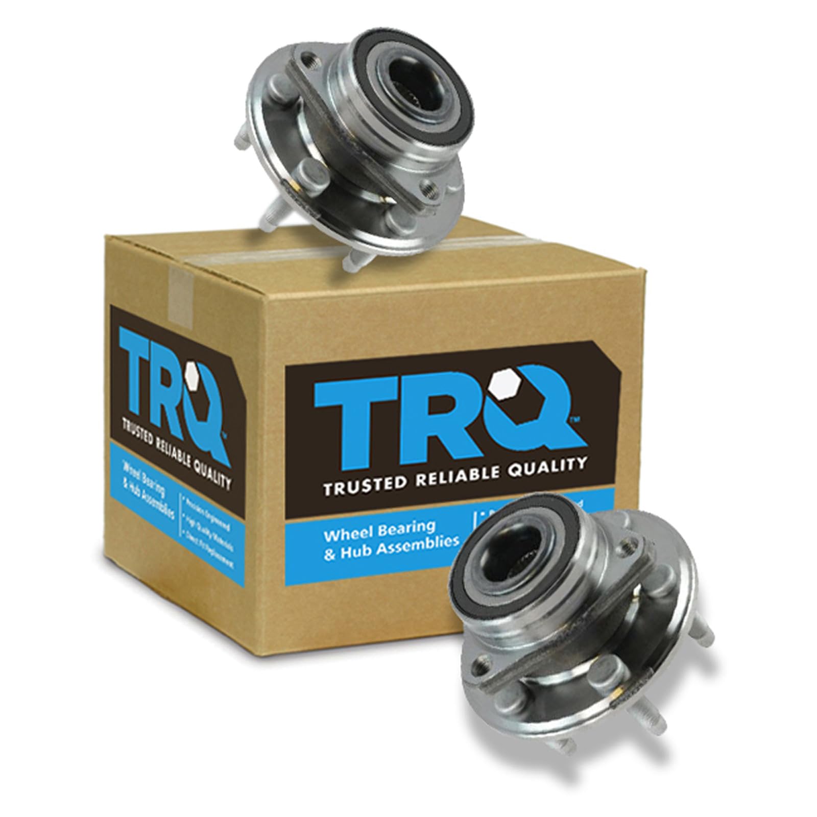TRQ Driver and Passenger Side Wheel Bearing and Hub Assembly Set 2 Piece