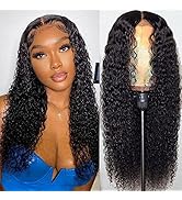 13x4x1 T Part Lace Front Wigs Human Hair for Black Women Curly Wave T Part Lace Front Wigs Jerry ...