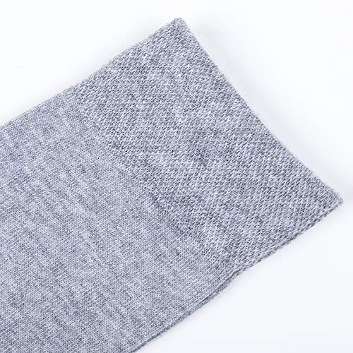 Image of Mens Classic Cotton Dress Socks Thin Lightweight for Office Business Non-binding Comfortable Casual Crew Socks Black 6 Pack
