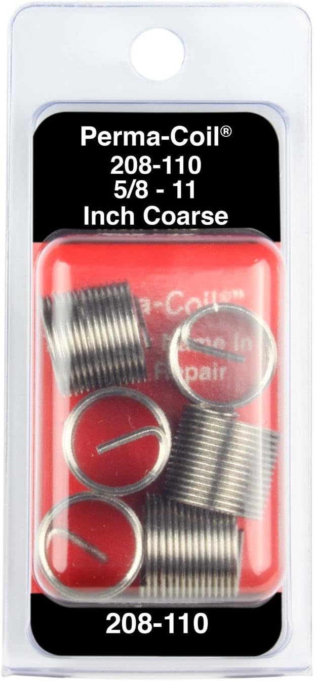 Perma-Coil 208-110 Thread Insert Pack 5/8-11 6PC Helicoil 5521-10