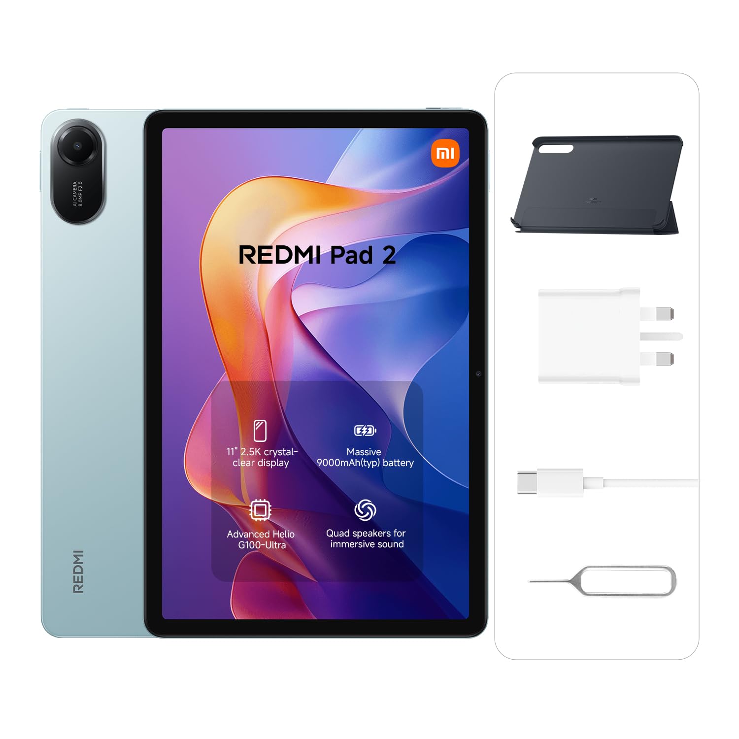 Redmi Pad 2 Mint Green 8G RAM 256G ROM : Amazon.ae: Electronics