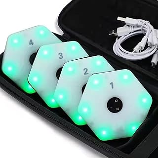 Oiyekntd Reaction Training Light for Boxing & Martial Arts Sports, Agile Fitness Light Improves Perception, Reaction Times, Speed for Coaches in Boxing Gyms,8lights