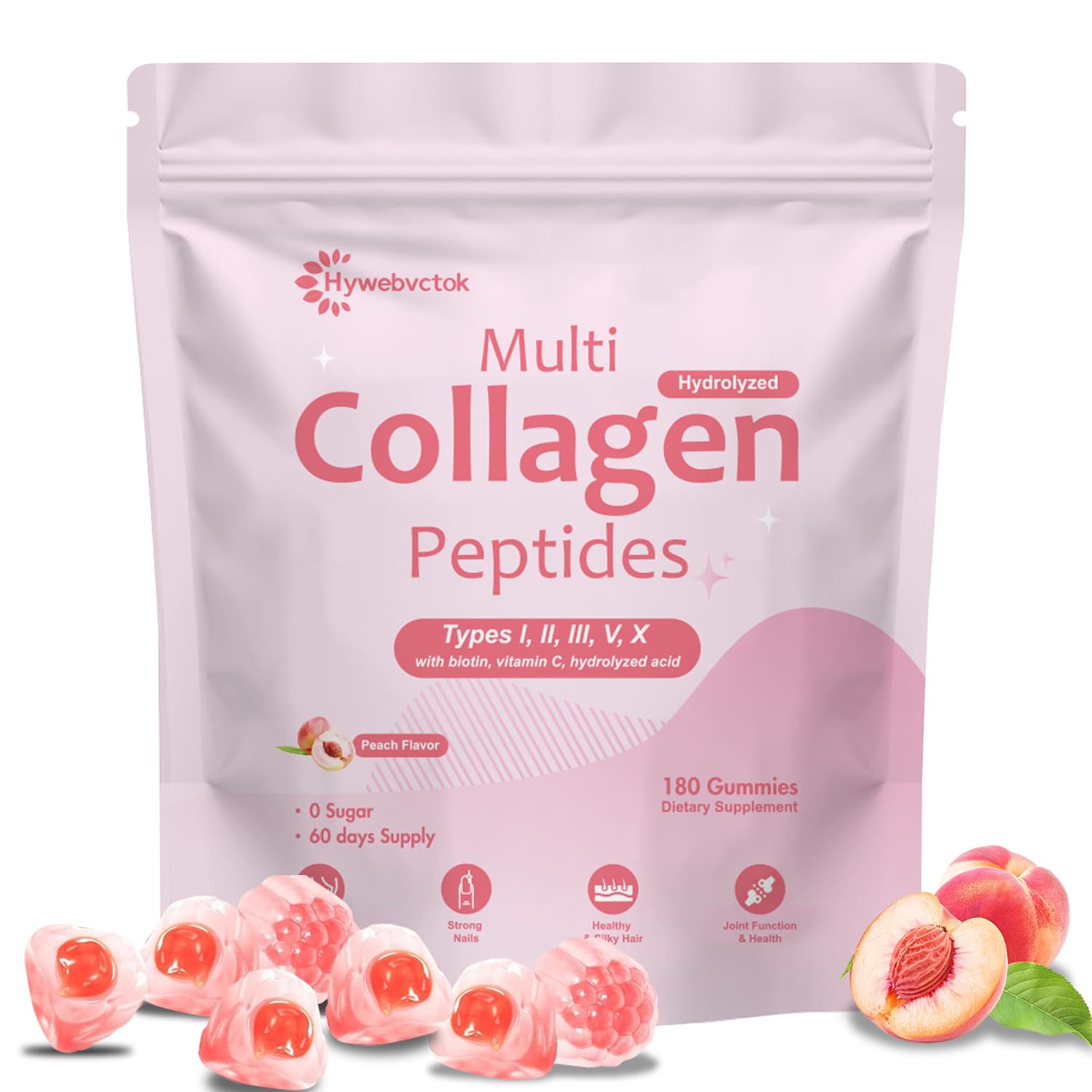 180 Count Marine Collagen Gummies Sugar Free