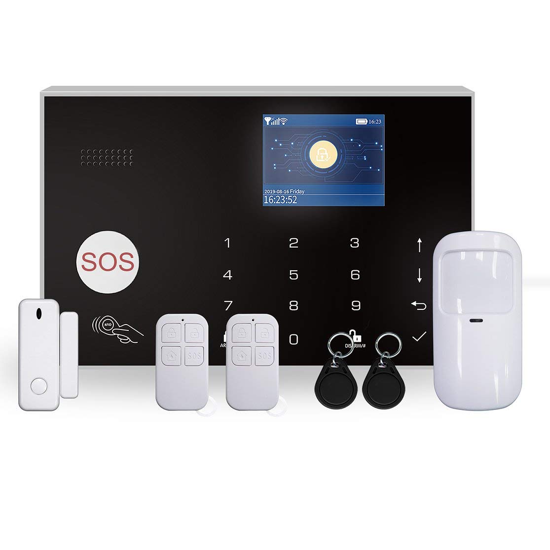 Sistema de Alarma gsm inalámbrico ZX-G30 WiFi Tuya Intercomunicador de Alarma Control Remoto de aplicación Detector automático 433MHz Detectores para iOS para Android