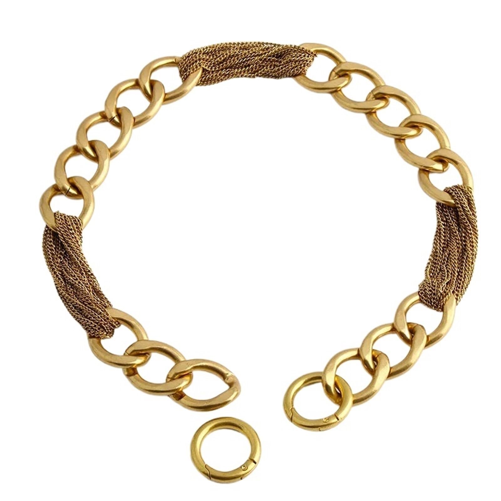 Cadena para Bolso 1 Uds. Correa de cadena Metal desmontable 24MM ancho oro satinado for bolso repuesto, cruzado, accesorios cintura