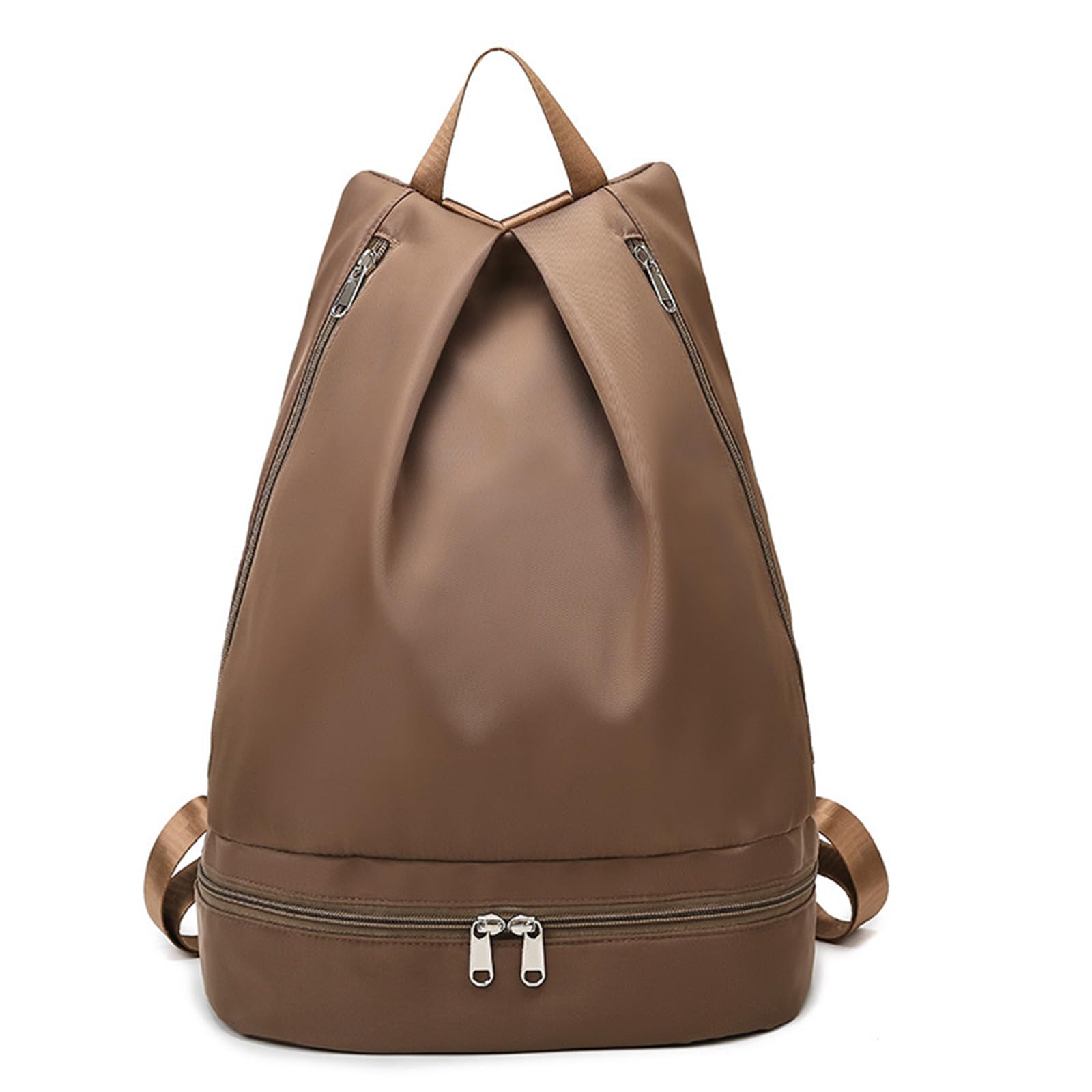 LXJLXD Gym Bag Dry Wet Swimming Backpack With Shoe Compartment Fashion Rucksack Casual Daypack For Women Men(champagne)