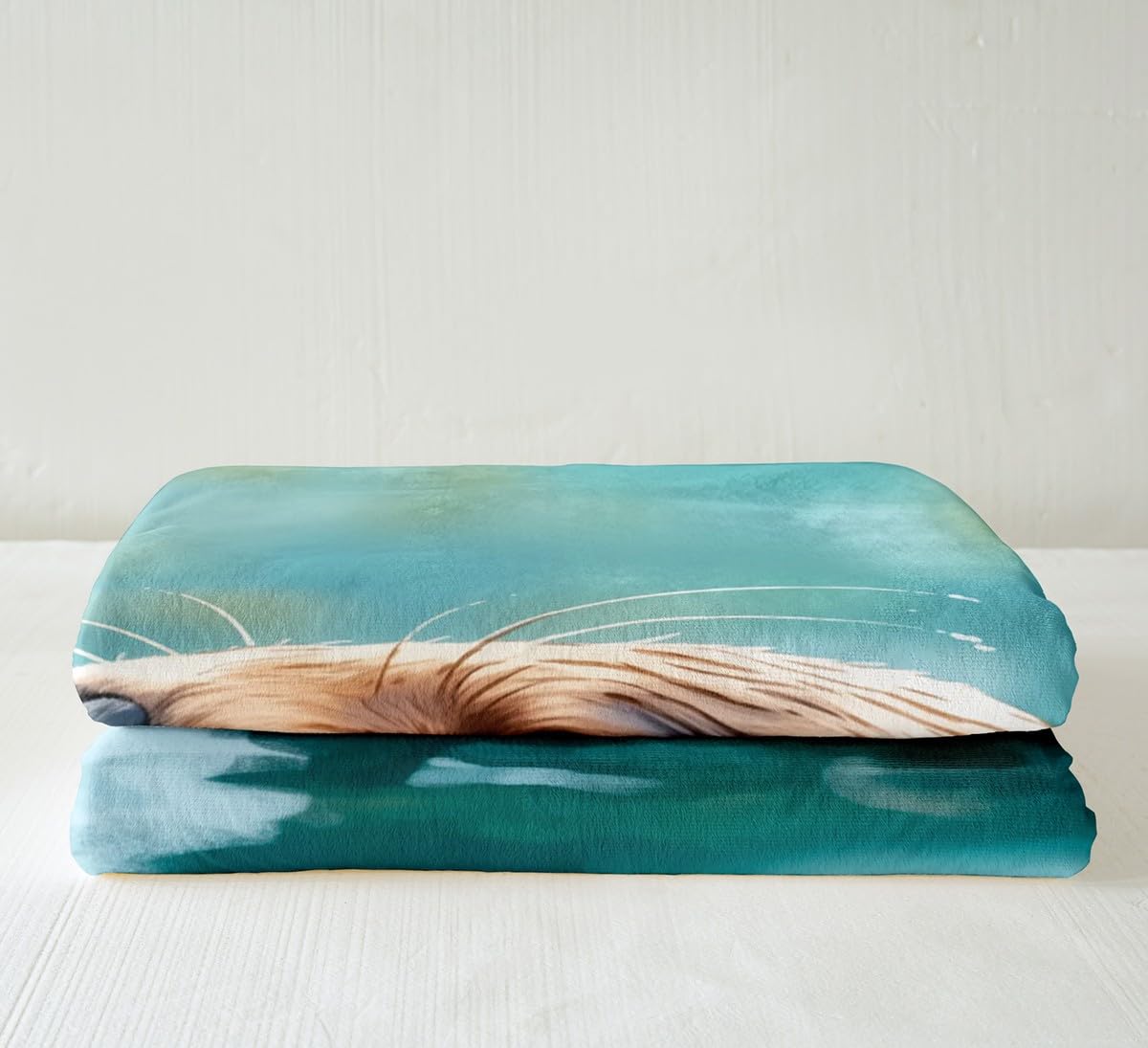 Sea Otter Fleece Gooi Deken Oceaan Onderwater Dier Patroon Sherpa Deken voor Kinderen Jongens Meisjes Marine Life Thema Pluche Deken Natuur Thema Decor Fuzzy Deken voor Slaapbank, Baby 30x40 Inch