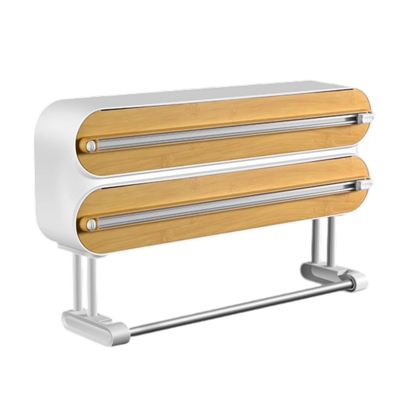 Esencial de Cocina contemporáneo con Fuerte imán para refrigerador Sostiene 3 Rollos de y Toalla de Portarrollos de Cocina Adhesivo