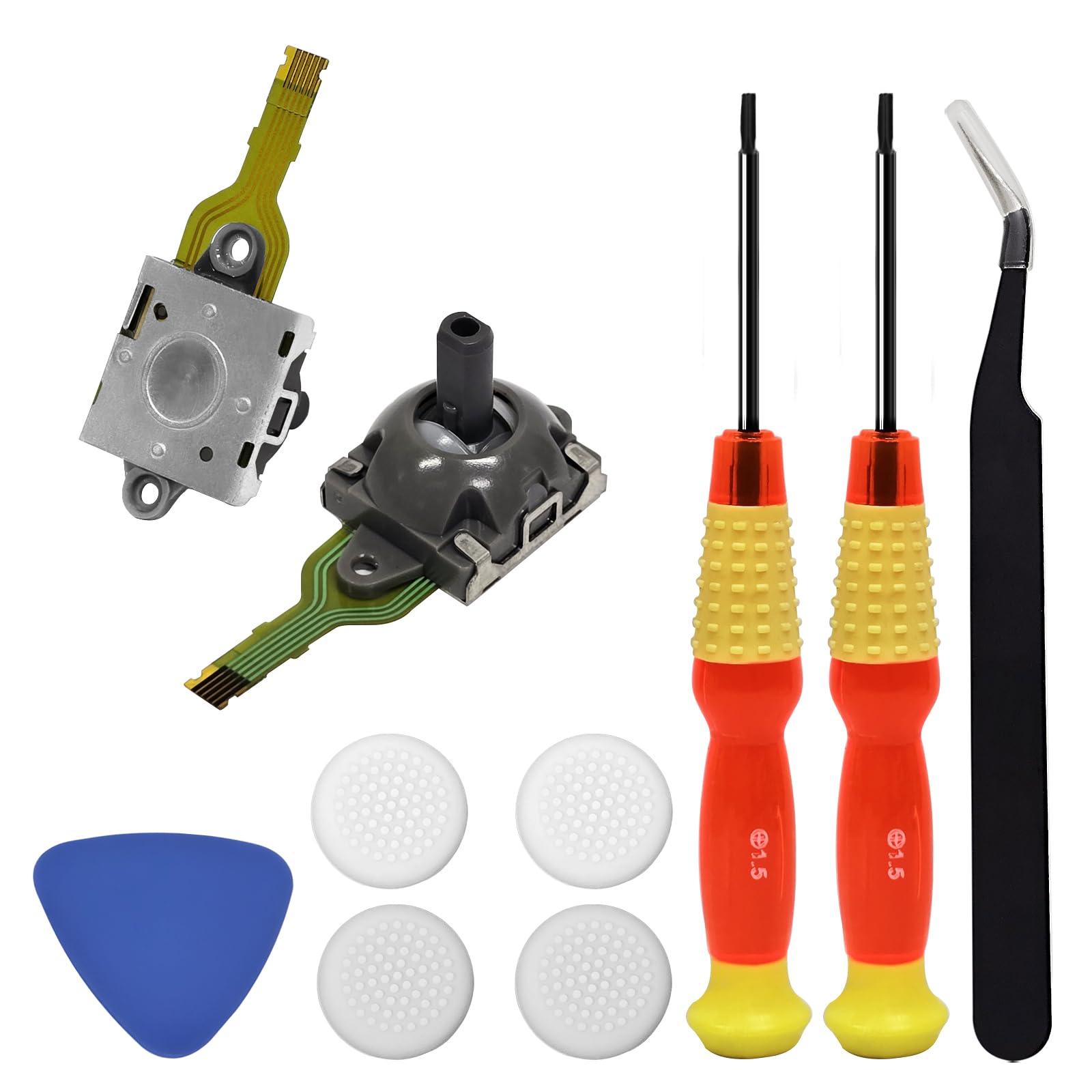 Eaglewireless 2 Pack Joystick Replacement for ROG Ally,GPD WIN3 Win4 Handheld and Pico 2 Pico 3 VR Controller Analog Stick Transducer Drift Repair Kit Accessories