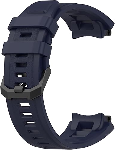 Miniatura 6 de BabyValley Paquete de 4 correas de reloj compatibles con Amazfit T-Rex 2, correas de repuesto ajustables de silicona suave para reloj inteligente