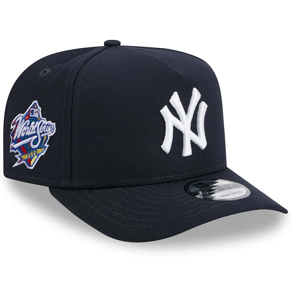 New Era NY New York Yankees 9FIFTY Cooperstown 1998 World Series Snapback Cap, Adjustable Hat Navy Blue