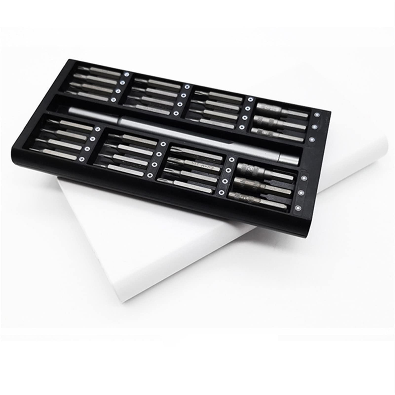 63 in 1 Screwdriver Set Magnetic Torx Hex Phi-llips Screw Driver Bits Kit Multifunction Repair Phone PC Laptop Hand Tools (Color : Black) (White) (White)