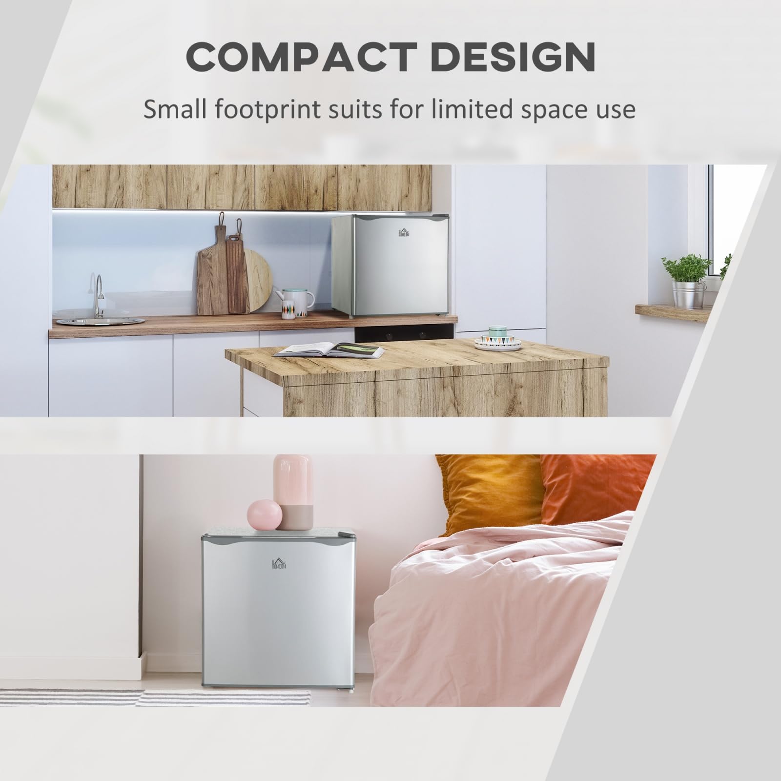 Mini Freezer Countertop, 1.1 Cu.Ft Compact Upright Freezer With Removable Shelves, Reversible Door For Home, Dorm, Apartment And Office, Gray on Fridge.com - View 5