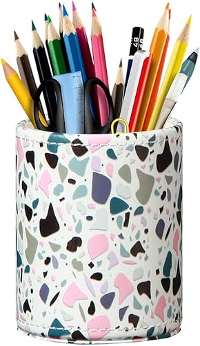 BIBELUN Portalápices para escritorio lindo, organizadores de escritorio y almacenamiento de accesorios de espacio de trabajo, soporte para lápices