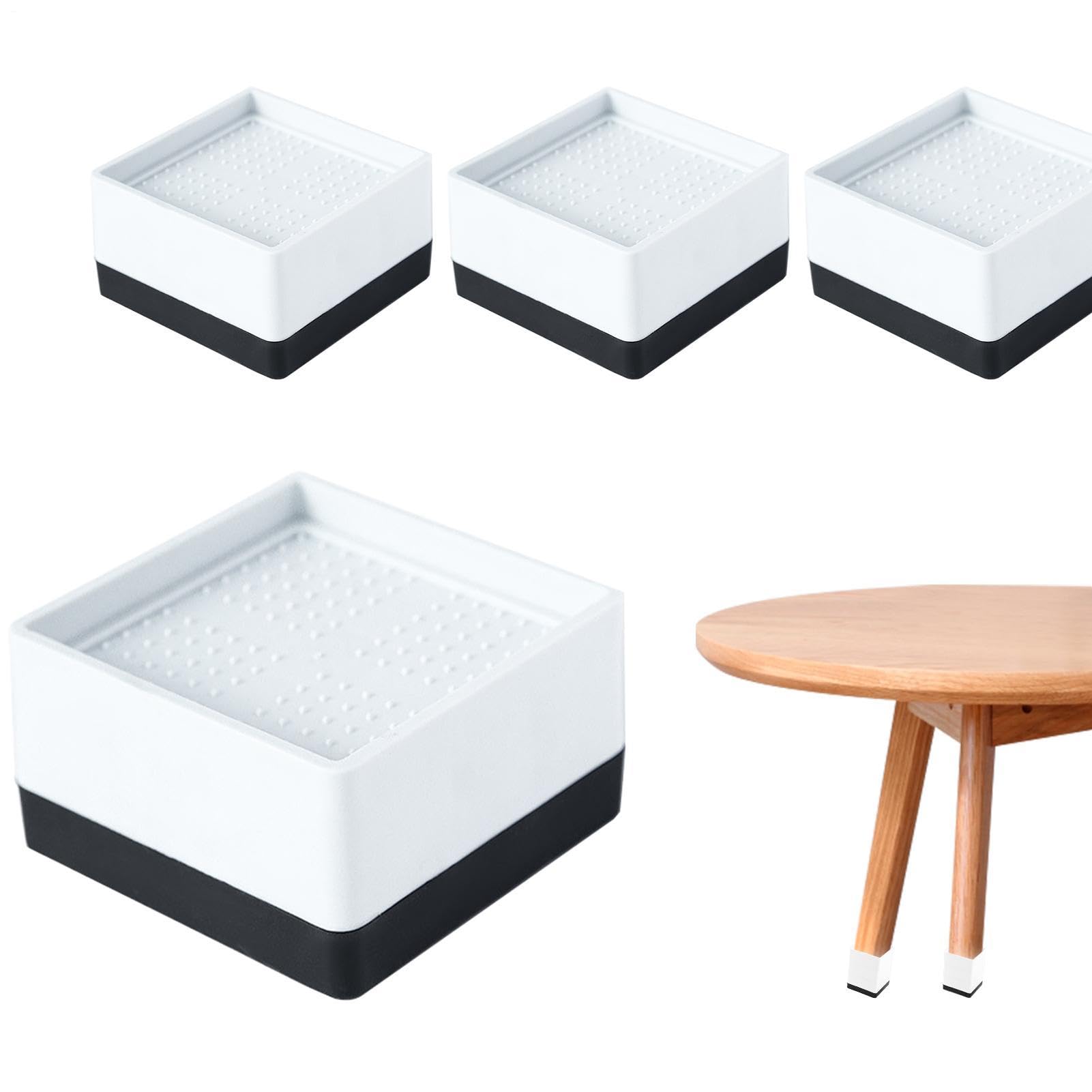 Elevadores de sofá y muebles apilables para limpiar fácil y ganar espacio en casa