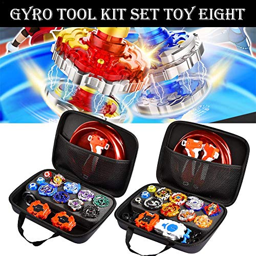 haptern Gyro Kids Toy Set Battle Tops Case Toy Stadium Burst Launcher Storage Box justifiable