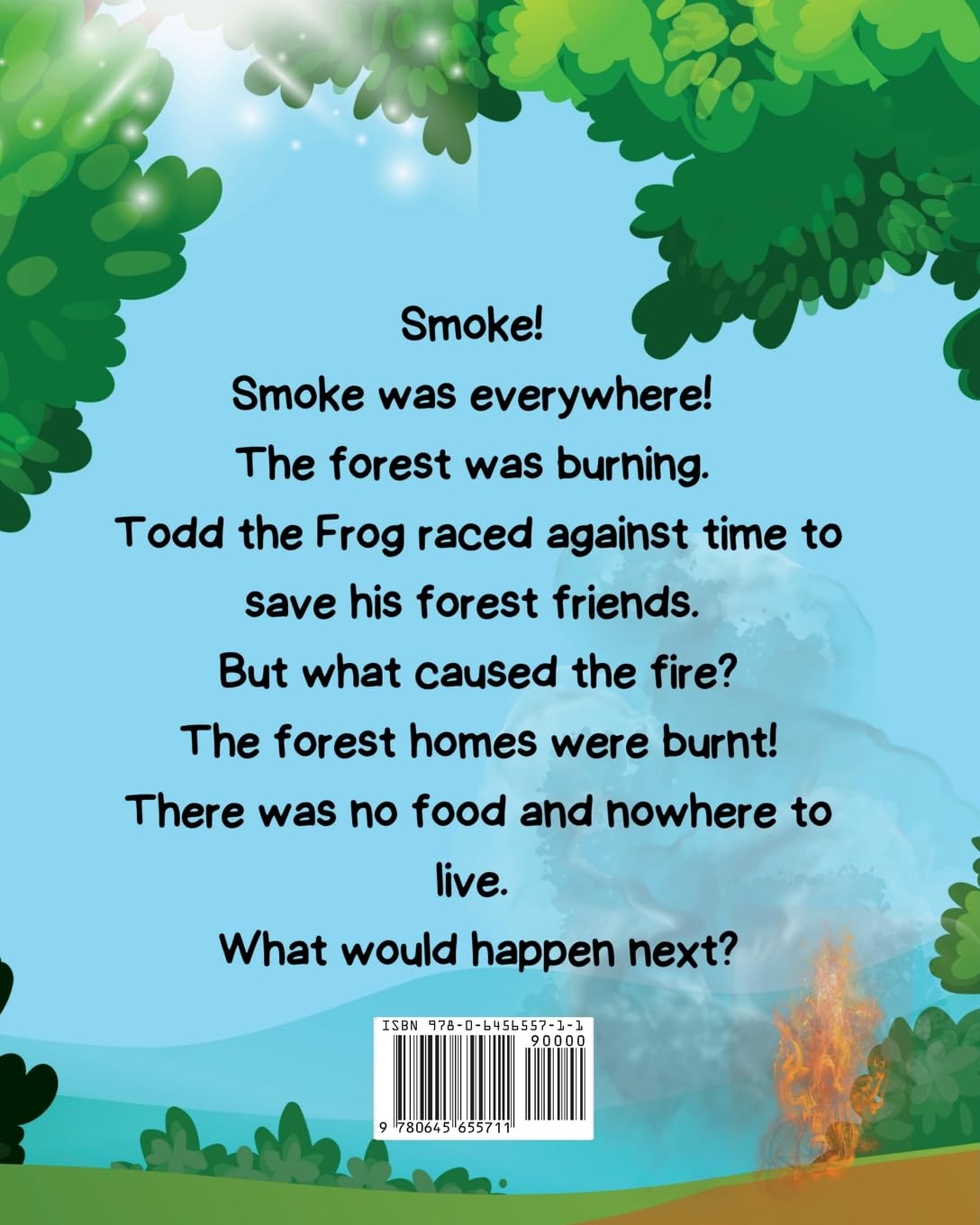 Todd the Frog Says No to Careless Campfires: Protect Our Forest Homes