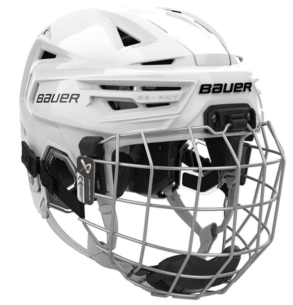 Bauer Re-Akt 155 kask Combo z kratką Bambini biały kolor Bauer