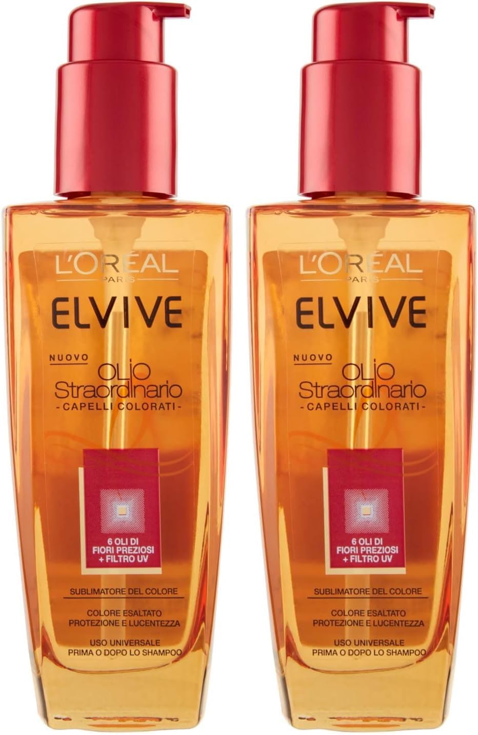 L'Oreal Paris Olio Straordinario Trattamento Nutriente per Capelli Normali o Secchi, 100 ml (Confezione da 2)