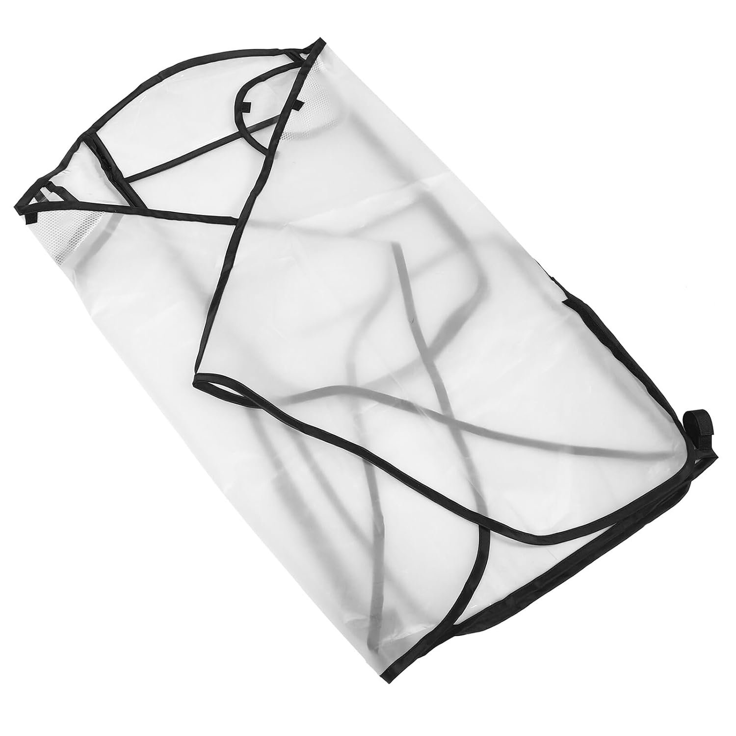 GARVALON Universal Stroller Rain Cover with Eva Zippered Window, Windproof Waterproof Pram Cover for Travel and Outdoor Weather Protection