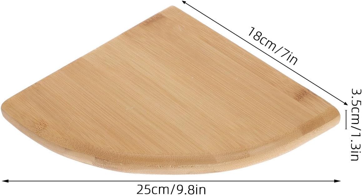 Totority Wood Corner Wall Shelf Rack Organizer for Home Decor