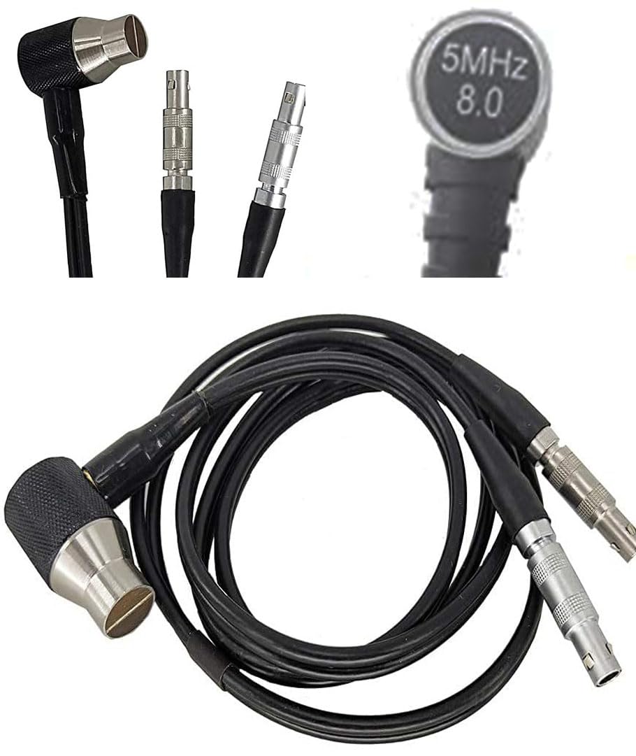 Ultrasonic Thickness Gauge Probe Transducer Collection with 5 MHz Φ8 mm Apply for TM8810 TM8811 TM8812 TM8812C TM8816C TM8818 Ultrasonic Thickness Tester Monitor