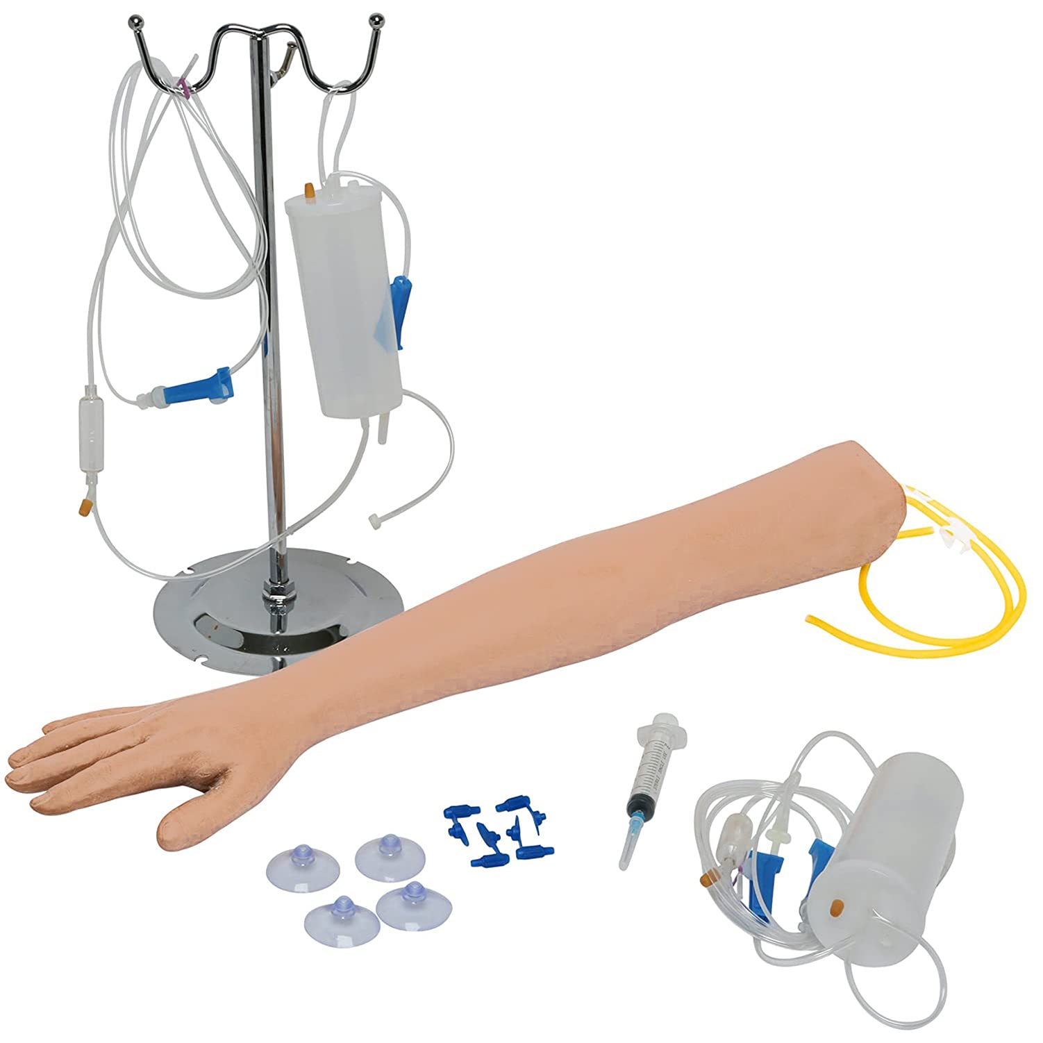 Amhuui Anatomy Lab IV Practice Training Kit, IV Practice Arm with Dark Skin, Phlebotomy And Venipuncture Practice Arm, Venipuncture Procedures And Techniques - The Apprentice Doctor