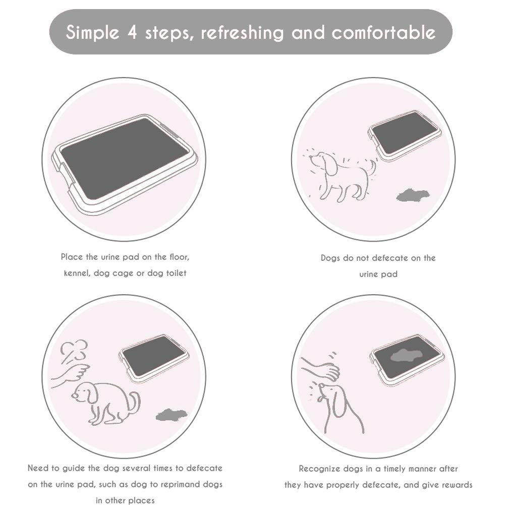 Dressage d'animaux Tapis Carbone Chiot Tapis, Chien Pee Wee Toilettes Tapis Formateur, Super Absorbent Anti Slip Séchage Rapide Leakproof Dog Pads, Désodorisation Couches