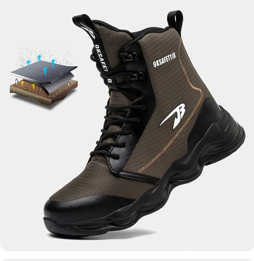 Amazon | [Taopagii] 安全靴 作業靴 ハイカット メンズ ブーツ 鋼