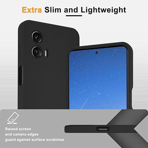 Miniatura 7 de Funda para Motorola Moto G 5G 2023, funda de silicona con 2 protectores de pantalla, forro de microfibra antiarañazos, cuerpo completo, a prueba de