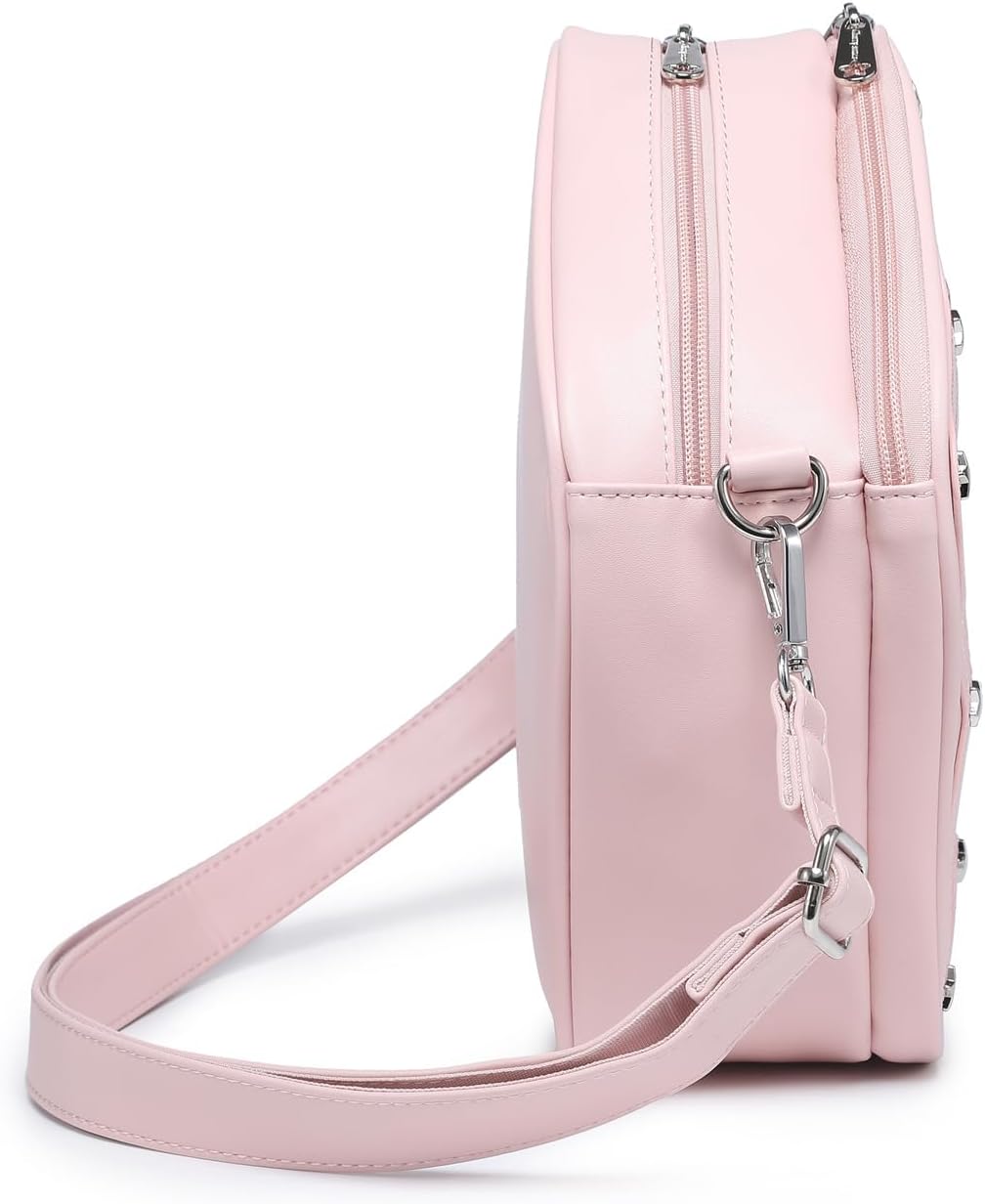 CHERRY SAUCE Kawaii Star PU Leather Ita Bag Y2k Shoulder Crossbody Bag Aesthetic Cute Pin Display - Image 5